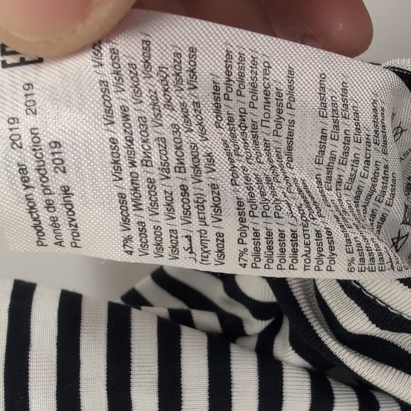 VERO MODA STRIPED BODYSUIT SIZE LARGE - Picture 6 of 6